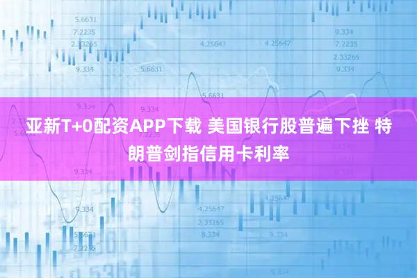 亚新T+0配资APP下载 美国银行股普遍下挫 特朗普剑指信用卡利率
